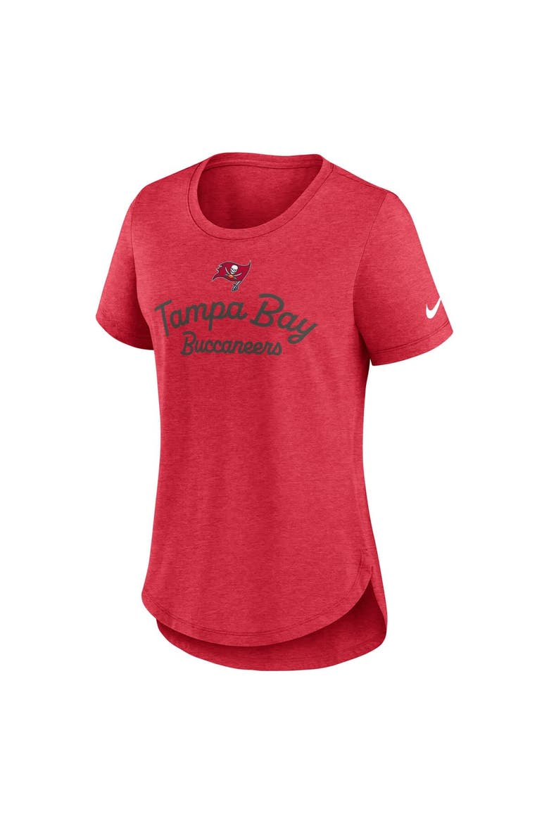 Women's Nike Red Tampa Bay Buccaneers Script Tri-Blend T-Shirt, Alternate, color, Red