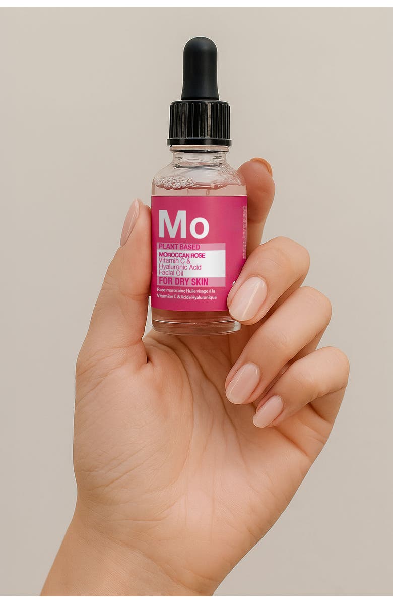 SKINCHEMISTS Moroccan Rose Facial Oil with Hyaluronic Acid & Vitamin C 15ml, Alternate, color, White