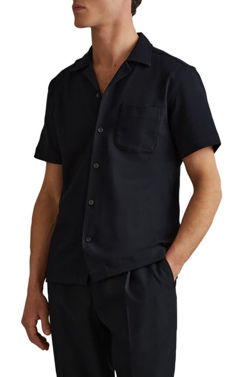 Nitus Herringbone Camp Shirt