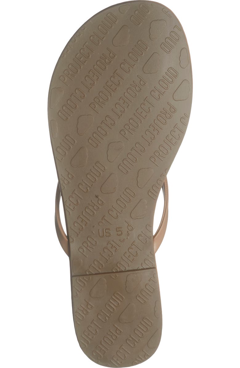 Project Cloud Kids' Little Fountain Flip Flop, Alternate, color, Taupe