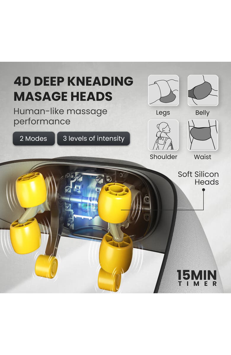 MIKO Wave Neck and Back Massager with App Control, Alternate, color, Blue