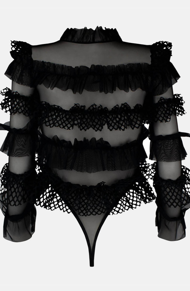 OW Collection GRACE Bodysuit, Alternate, color, Black