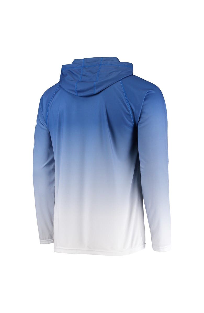 Columbia Men's Columbia PFG Royal Kentucky Wildcats Terminal Tackle Omni-Shade UPF 50 Long Sleeve Hooded Top, Alternate, color,