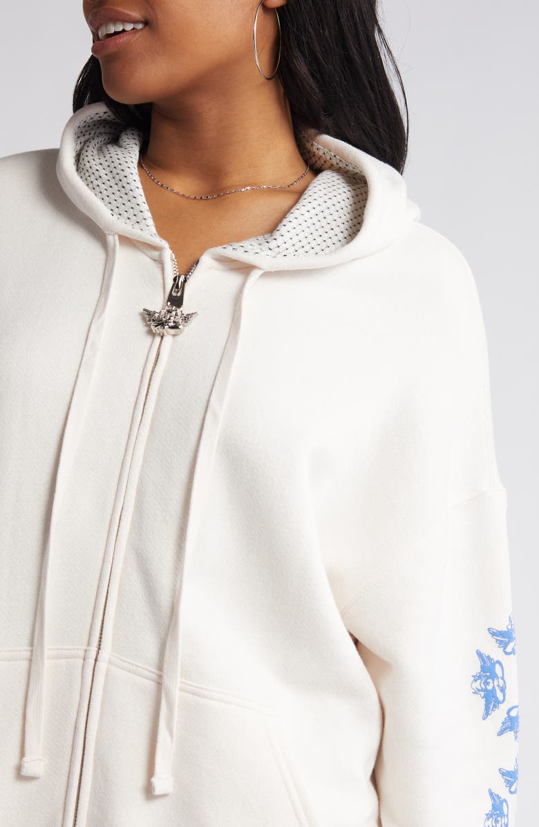 BOYS LIE Yours Truly Harley Graphic Zip-Up Hoodie, Alternate, color, 