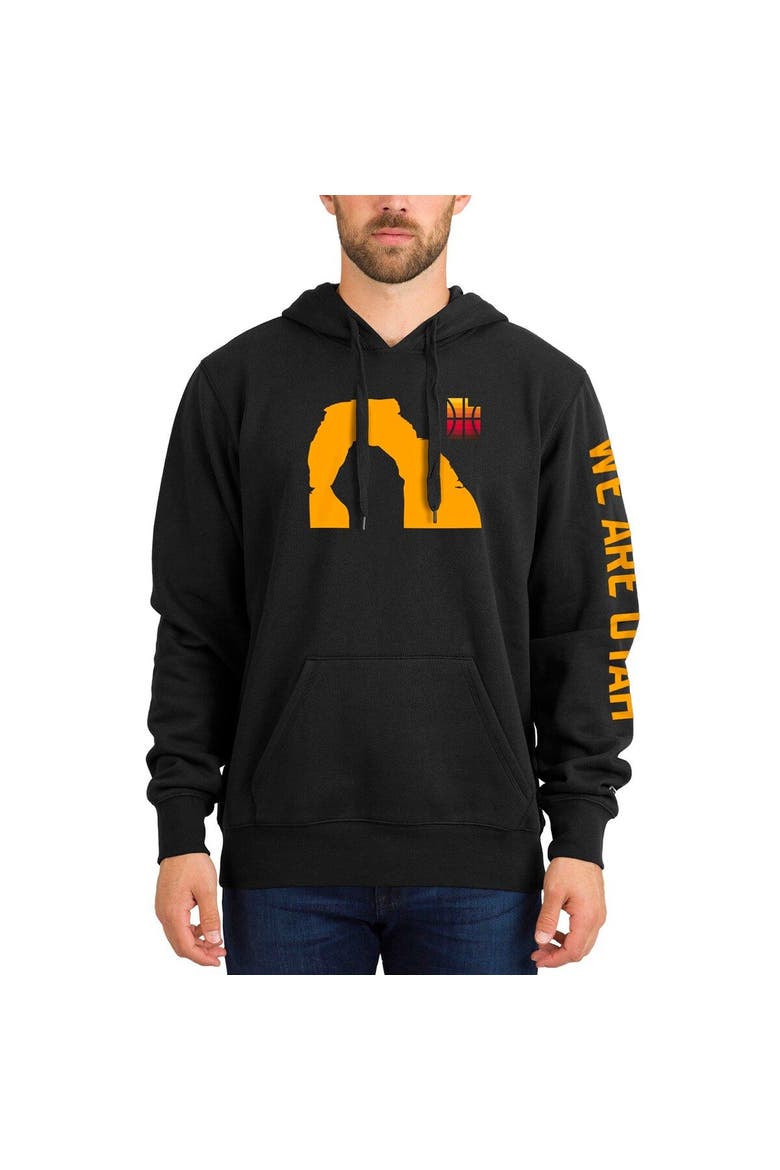 Men's New Era Black Utah Jazz 2021/22 City Edition Pullover Hoodie, Alternate, color, Black