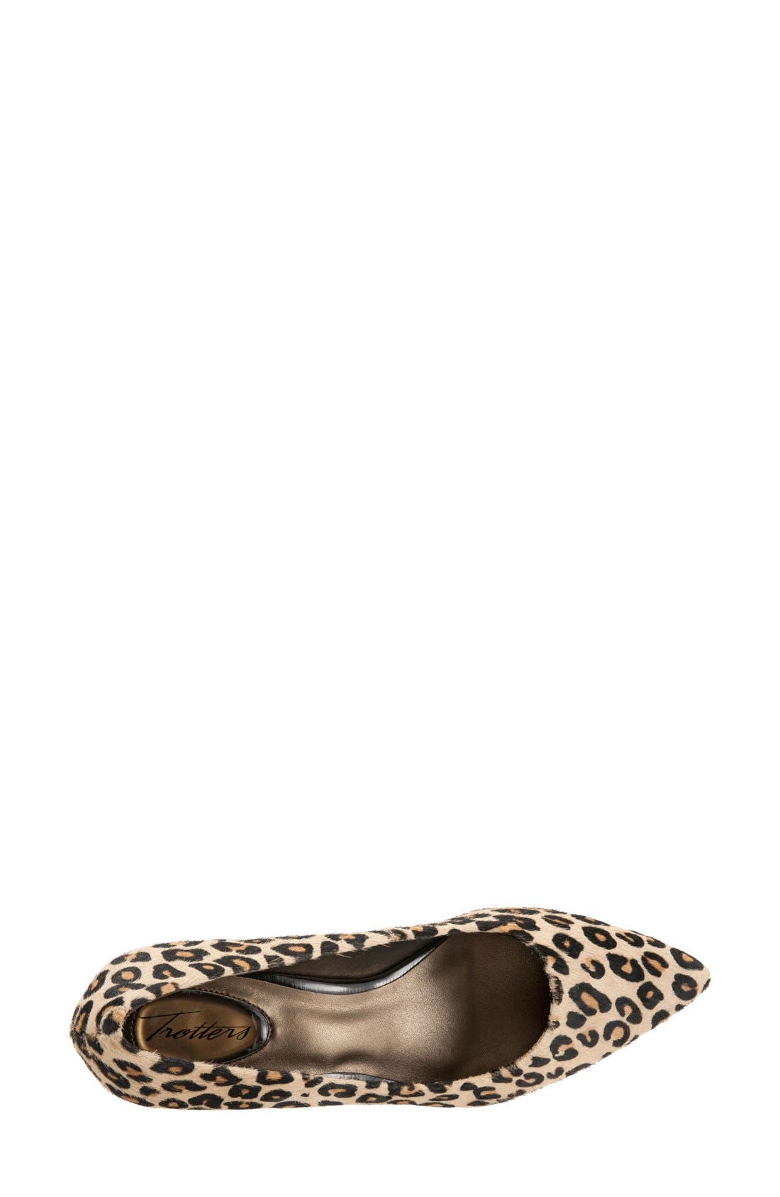 'Paulina' Leather Pump, Alternate, color, DARK TAN LEOPARD