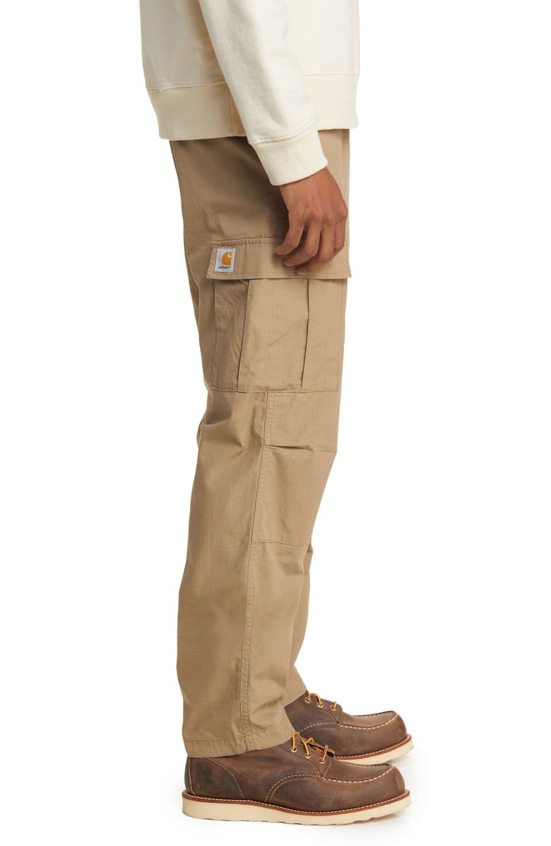 Carhartt Work In Progress Aviation Ripstop Cotton Cargo Pants, Alternate, color, Leather (Rinsed)