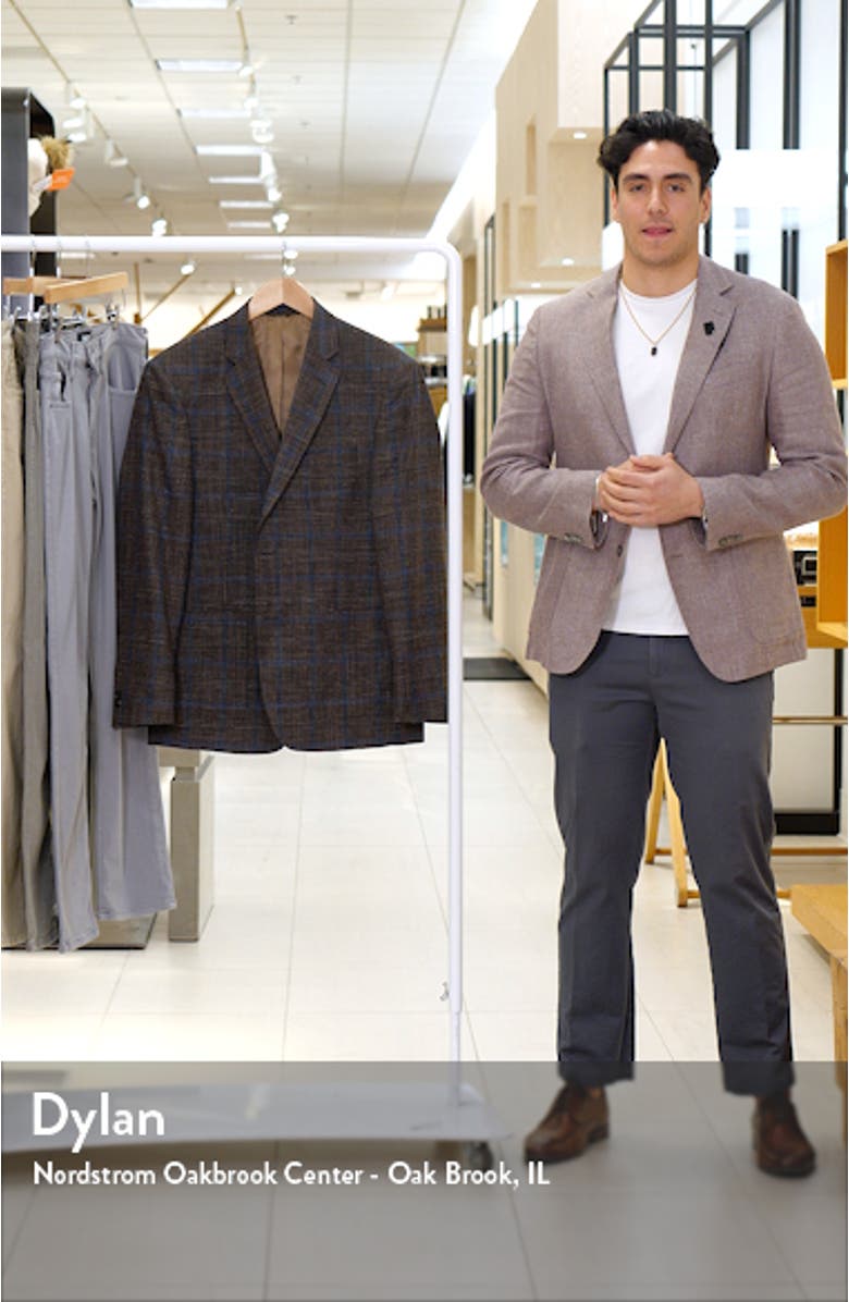 Plaid Virgin Wool Blend Sport Coat, sales video thumbnail