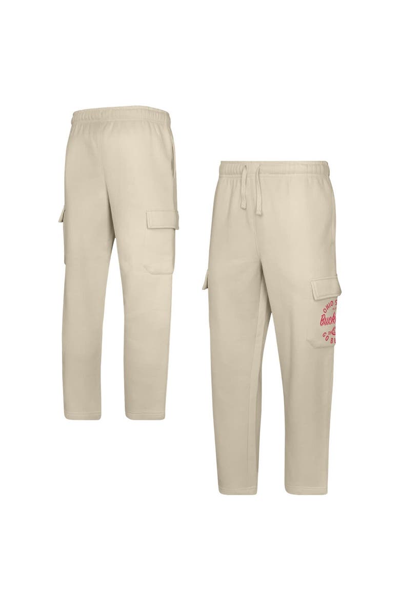 Youth Cream Ohio State Buckeyes All Around The World Fleece Sweatpants, Main, color, Cream