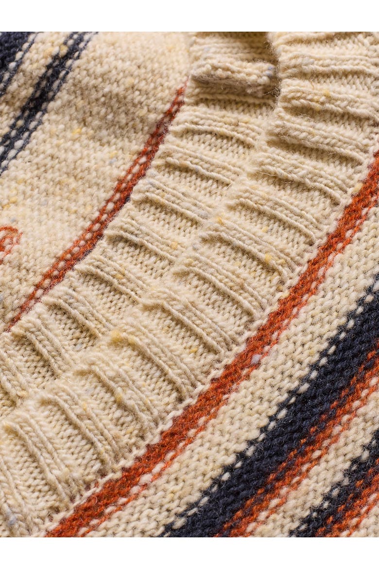 Donegal Broken Stripe Sweater, Alternate, color, Oatmeal Fleck Multi