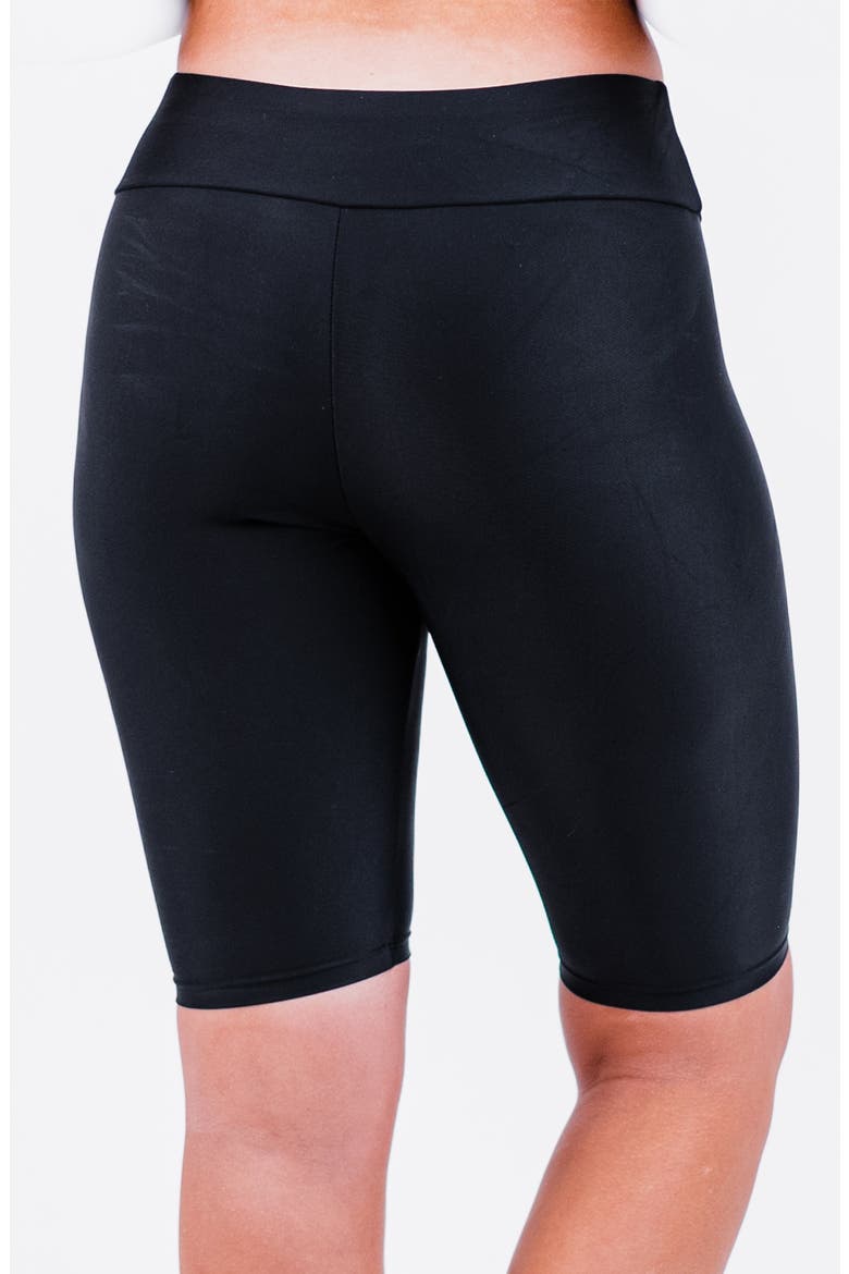 Long Bike Swim Shorts, Alternate, color, Black