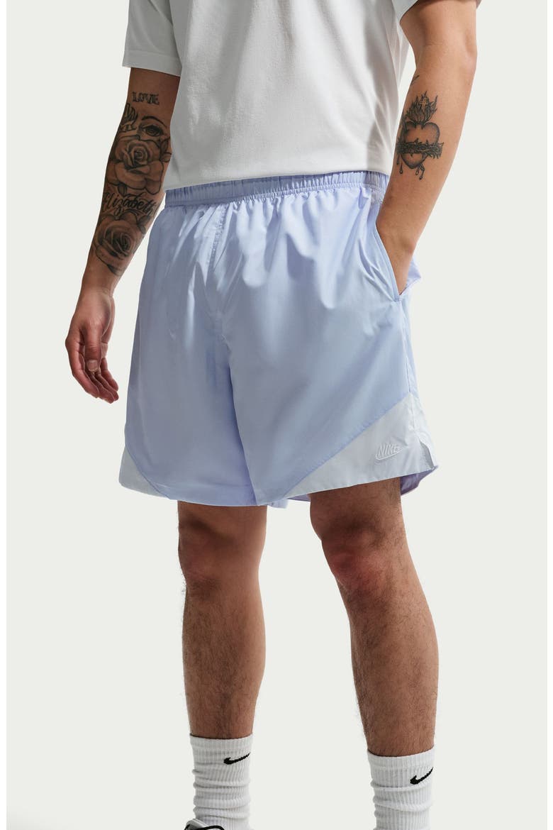 Windrunner Lightweight Woven Shorts, Alternate, color, HYDROGEN BLUE/ WHITE