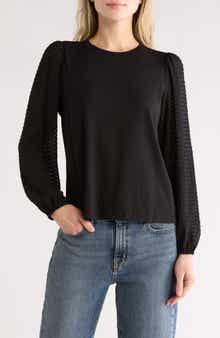 Melrose and Market Mixed Media Top