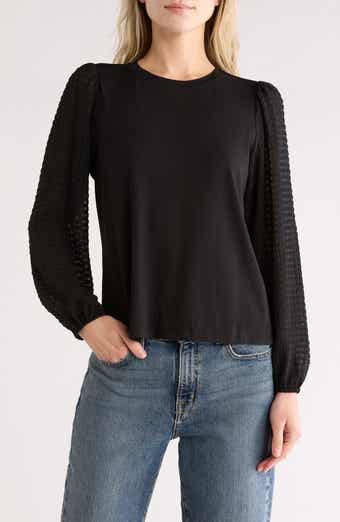 Melrose and Market Mixed Media Top