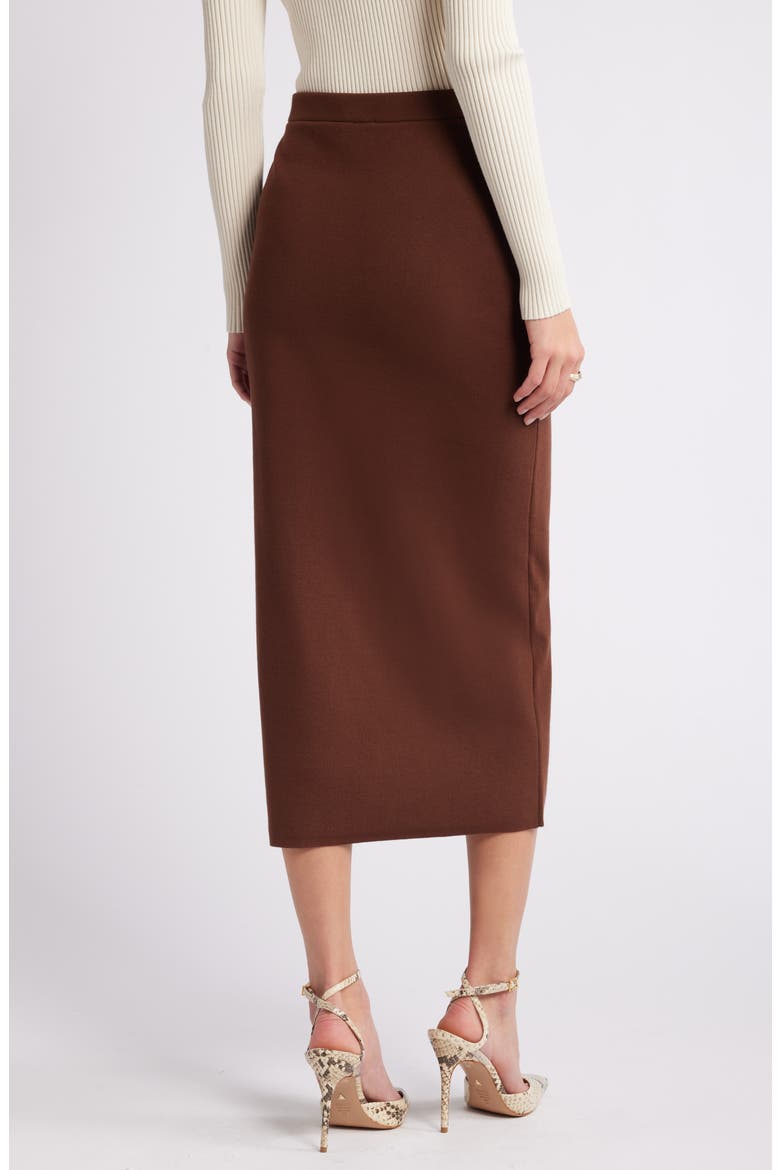 Luxe Sculpt Maxi Skirt, Alternate, color, BROWN SOIL