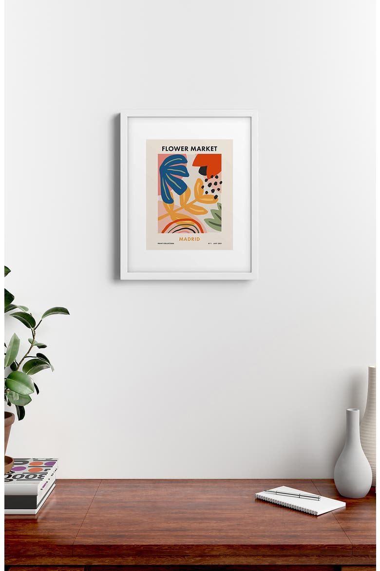 Flower Market Framed Wall Art, Alternate, color, MULTI