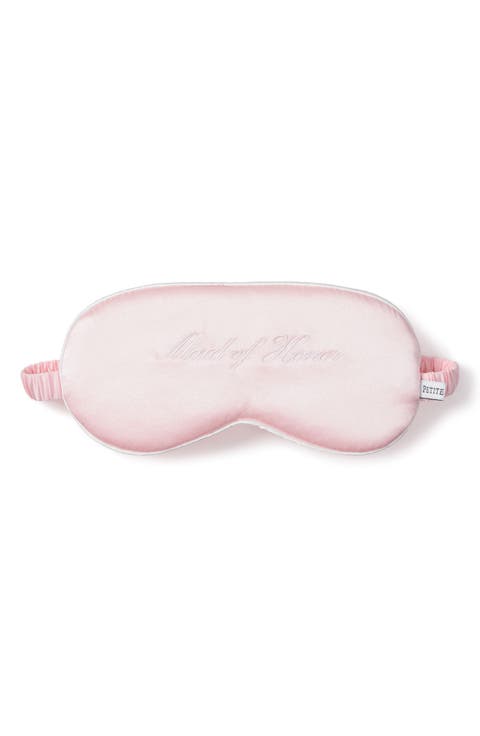 Maid of Honor Embroidered Silk Sleep Mask