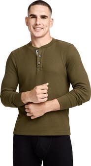 Jockey Mens Tall Man Long Sleeve Waffle Henley