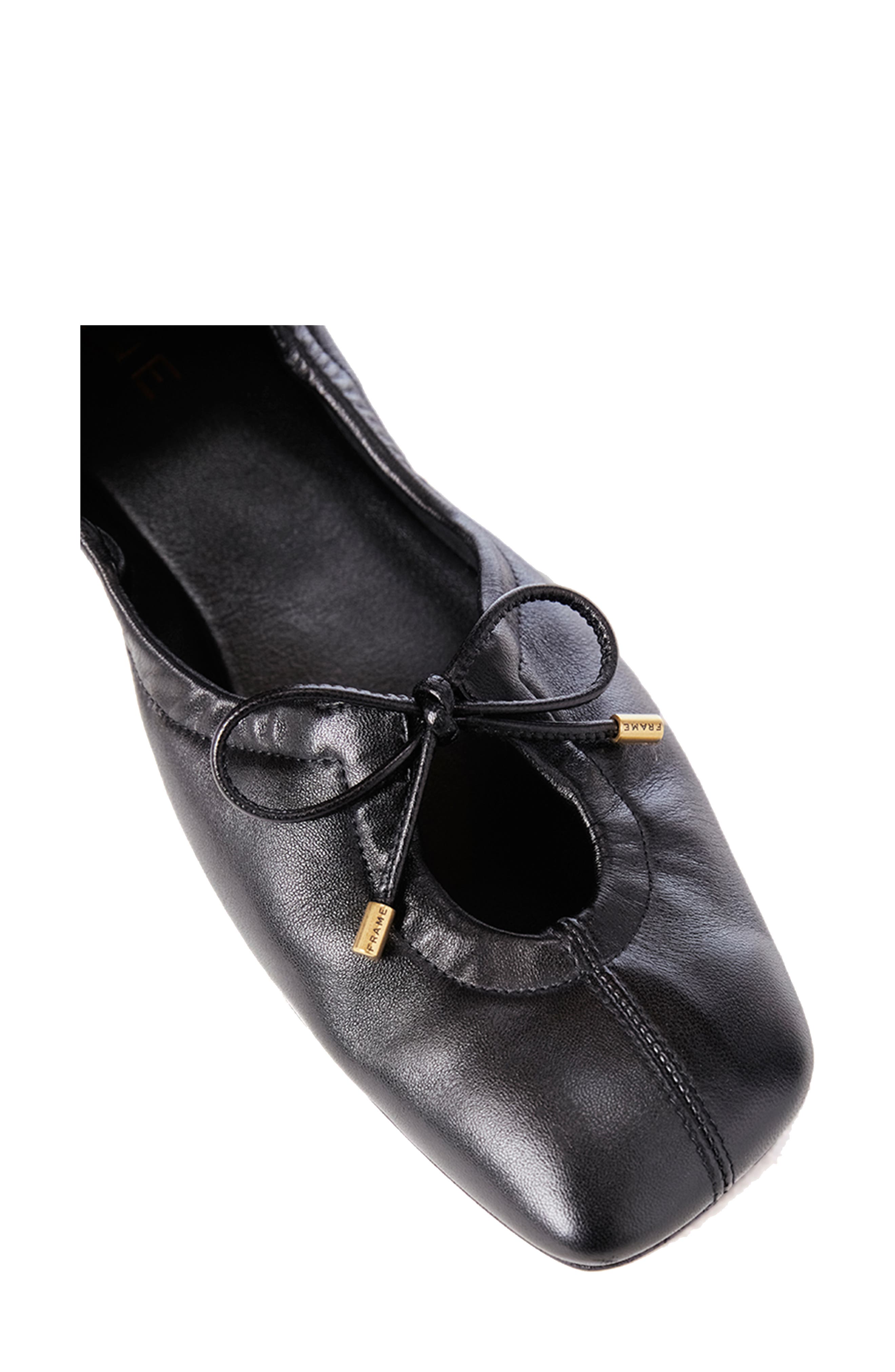Le Sunset Square Toe Ballet Flat, Alternate, color, NOIR