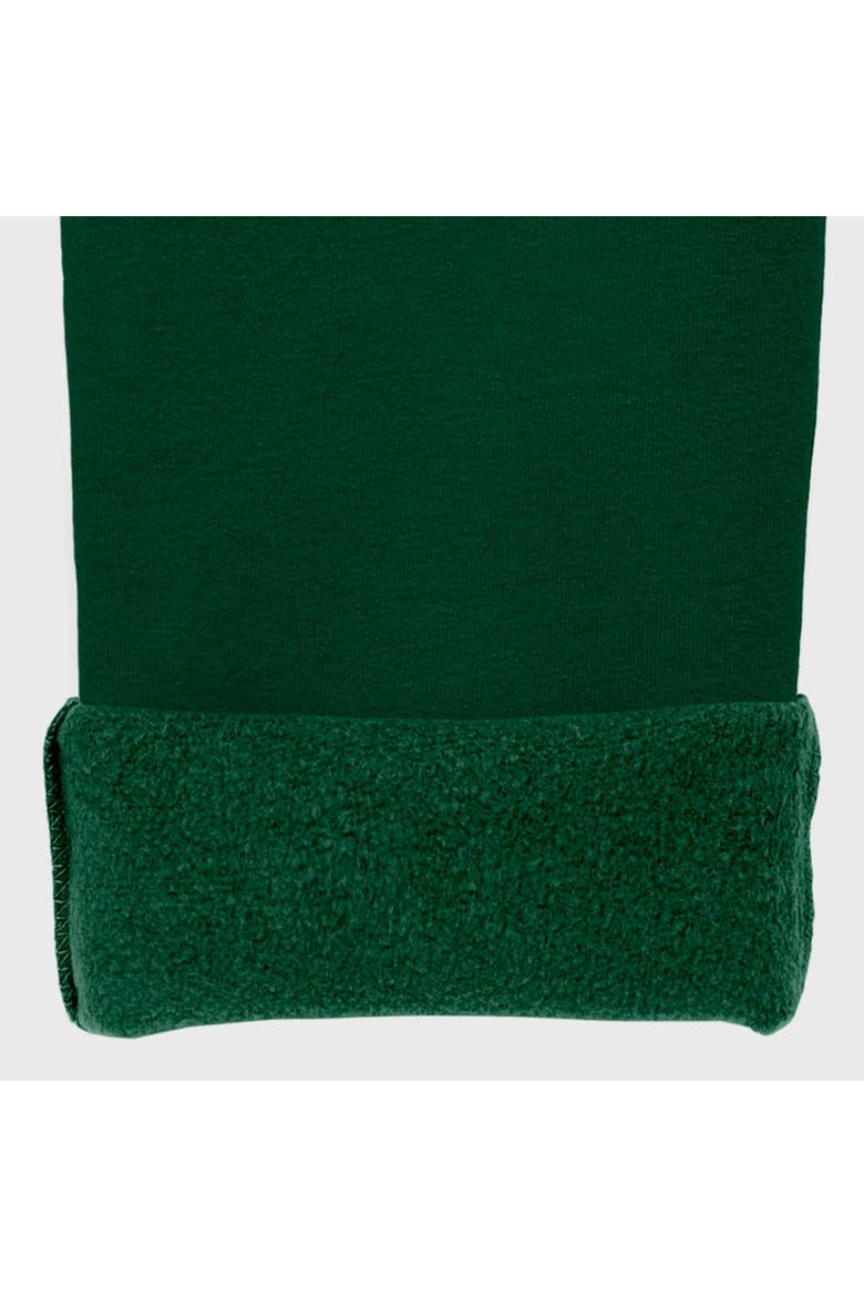 Girls Soft Fleece Stretch Leggings, Alternate, color, Forest Green