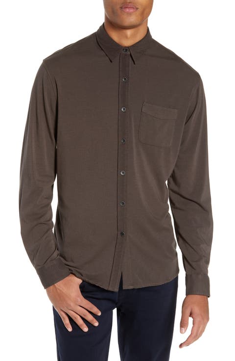 Stockton Slim Fit Long Sleeve Jersey Sport Shirt