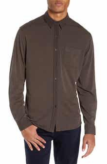 PAIGE Stockton Slim Fit Long Sleeve Jersey Sport Shirt