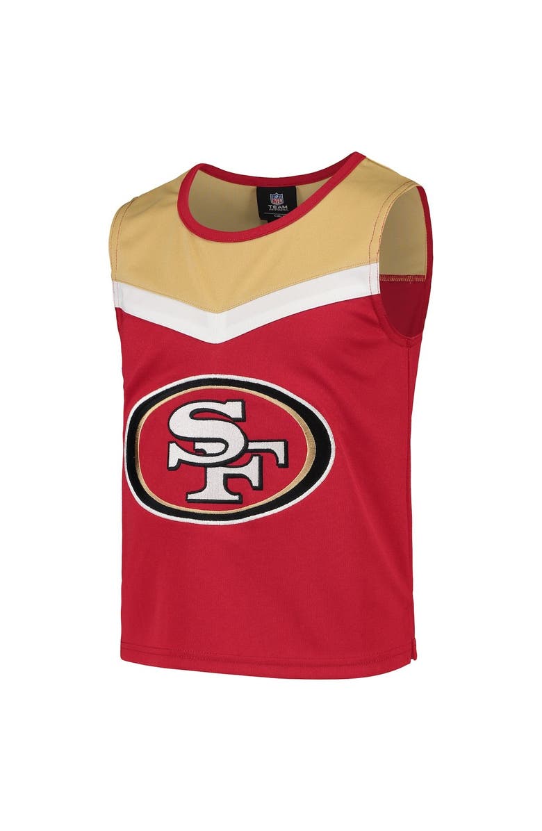 Outerstuff Youth Scarlet/Gold San Francisco 49ers Spirit Cheer Two-Piece Cheerleader Set, Alternate, color, 