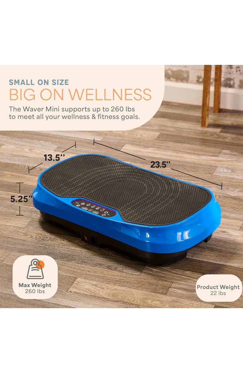 Lifepro Waver Mini Black, Alternate, color, Blue