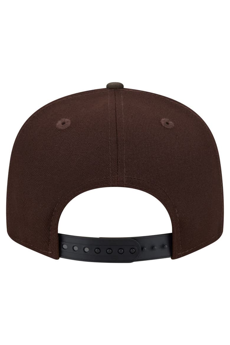Men's New Era  Dark Brown Green Bay Packers Burnt Wood Camo 9FIFTY Snapback Hat, Alternate, color, Dark Brown