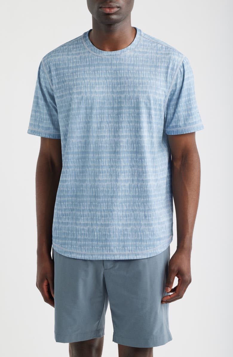 Tommy Bahama Wave Break Flip Reversible Performance T-Shirt, Main, color, Tidal Tempest