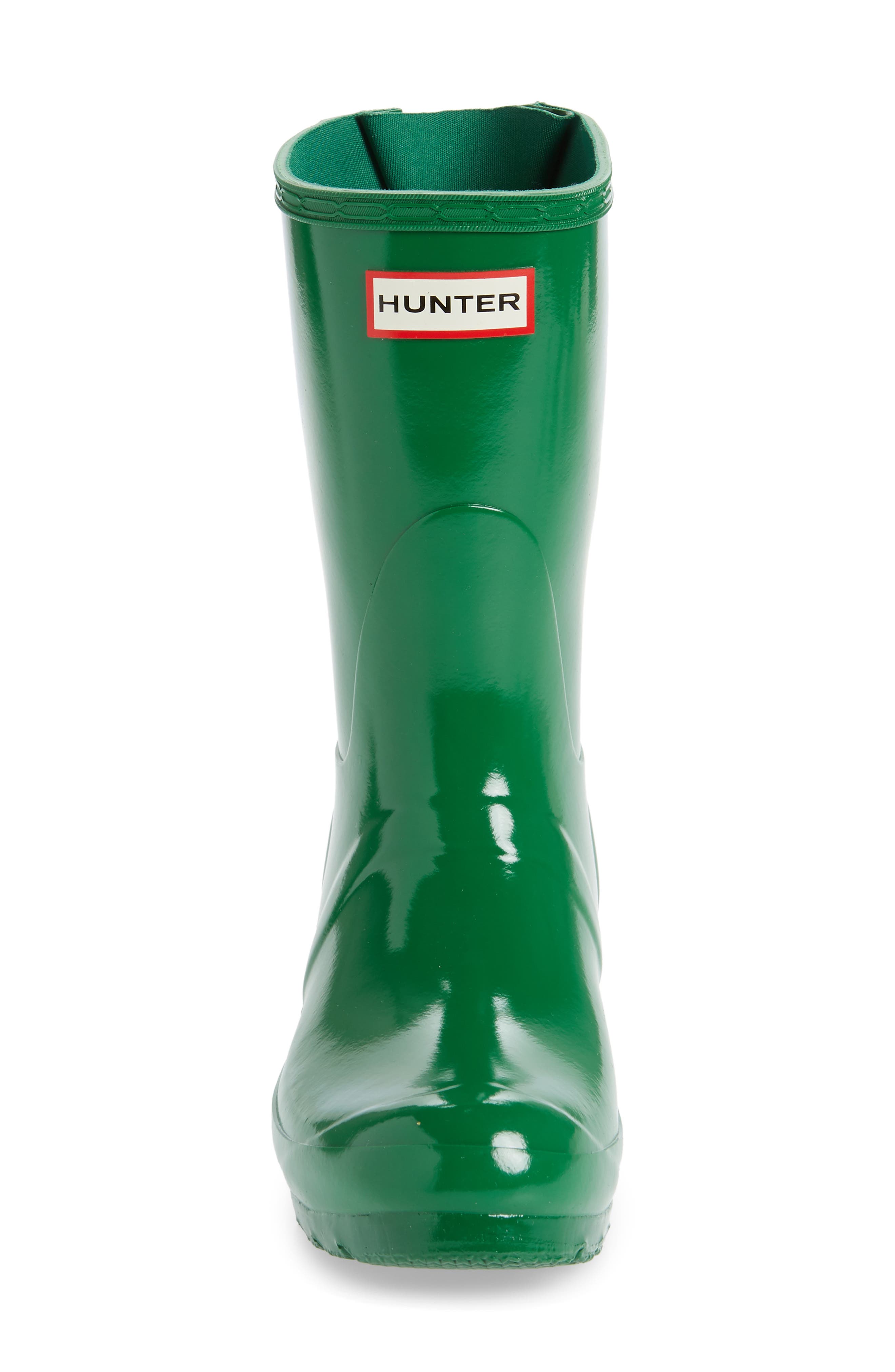 Original Short Adjustable Back Gloss Waterproof Rain Boot, Alternate, color, SEA FERN GREEN