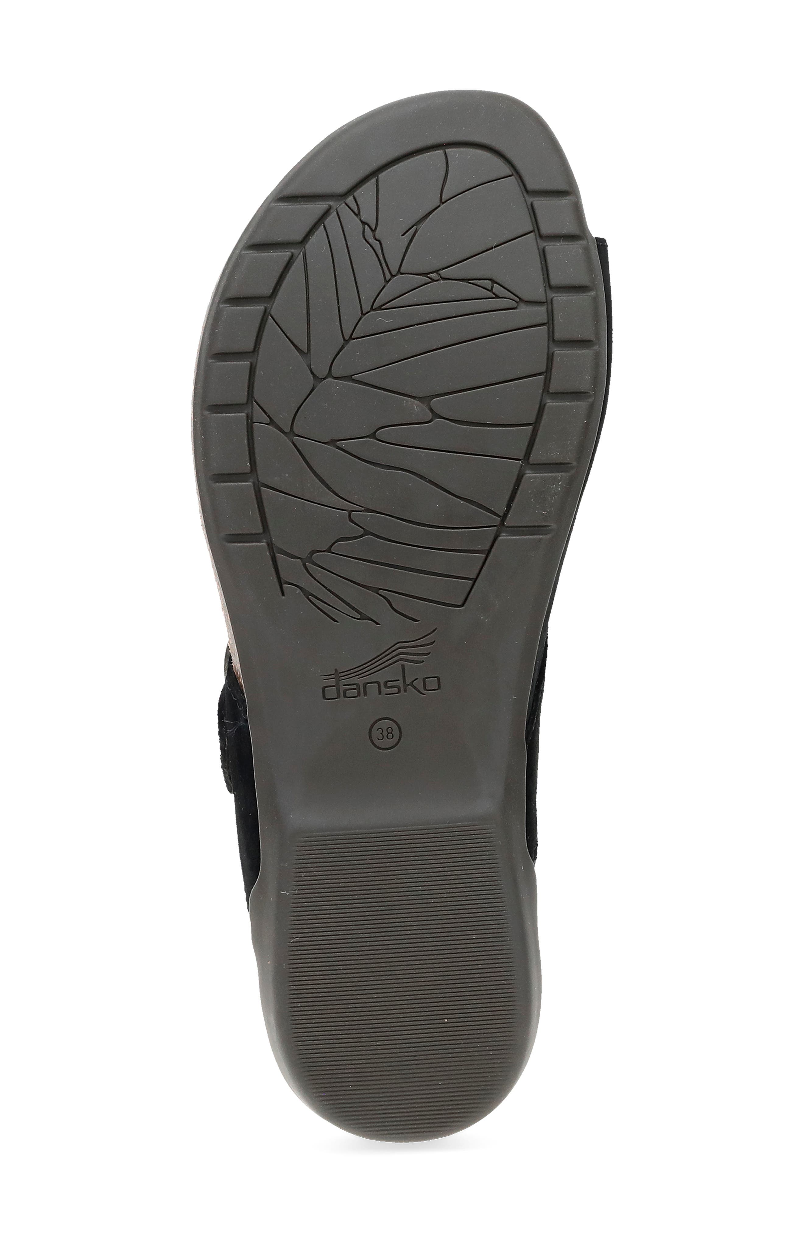 Dansko Rylee Sandal, Alternate, color, Black Suede