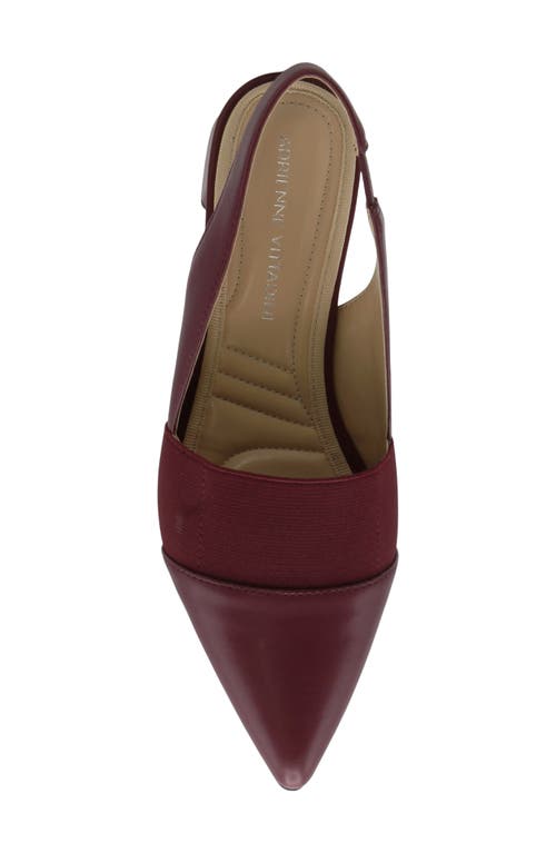 Adrienne Vittadini Seemona Slingabck Pump In Burgundy