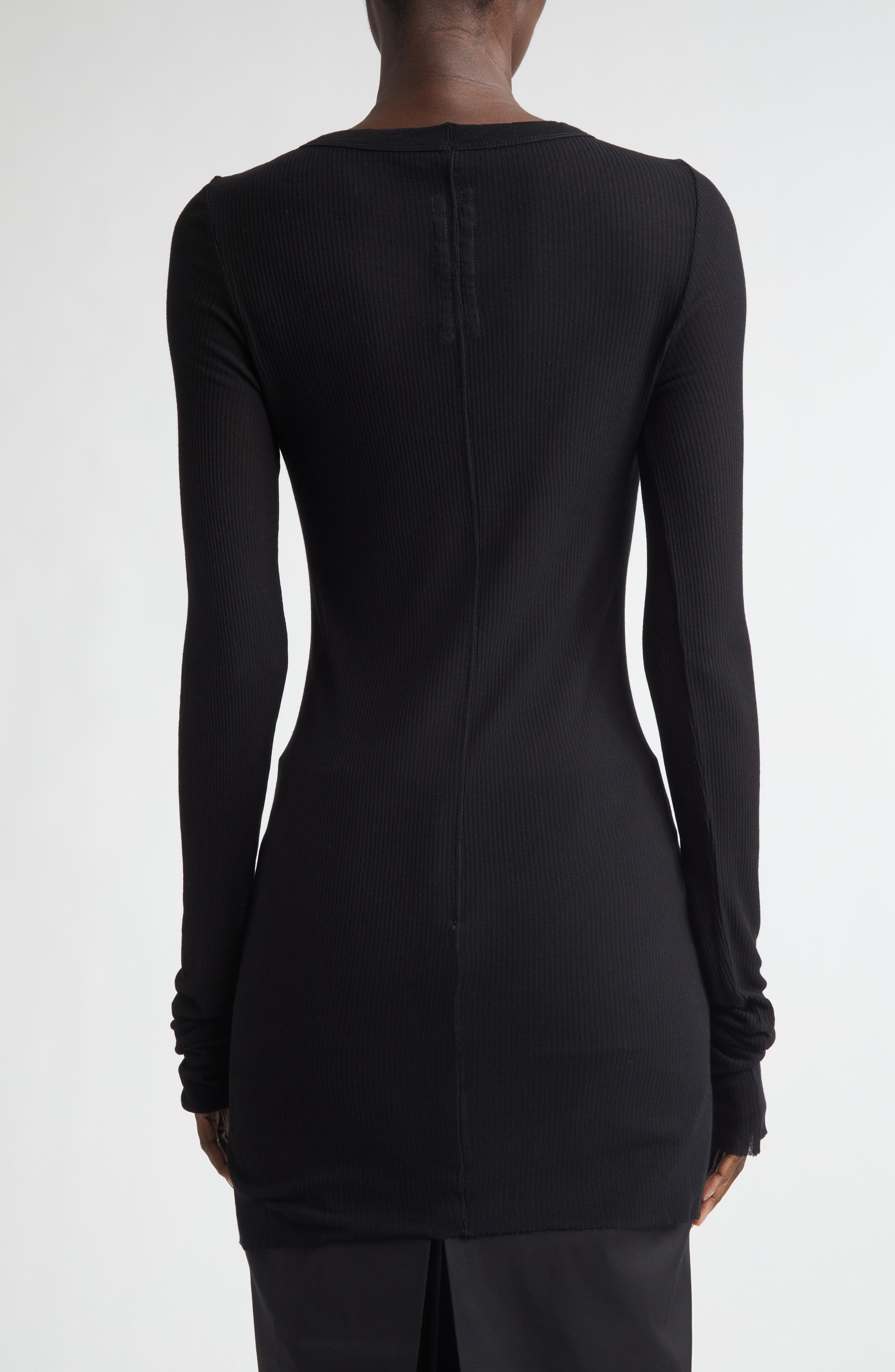 Rib Long Sleeve T-Shirt - image 2