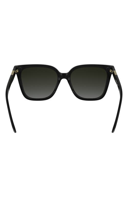 Longchamp Le Pliage 55mm Gradient Butterfly Sunglasses In Black
