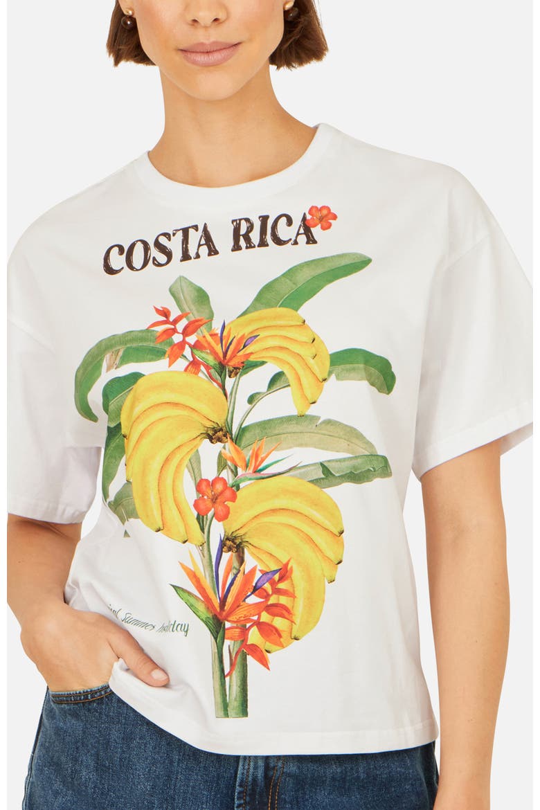 Costa Rica Cotton T Shirt, Alternate, color, White