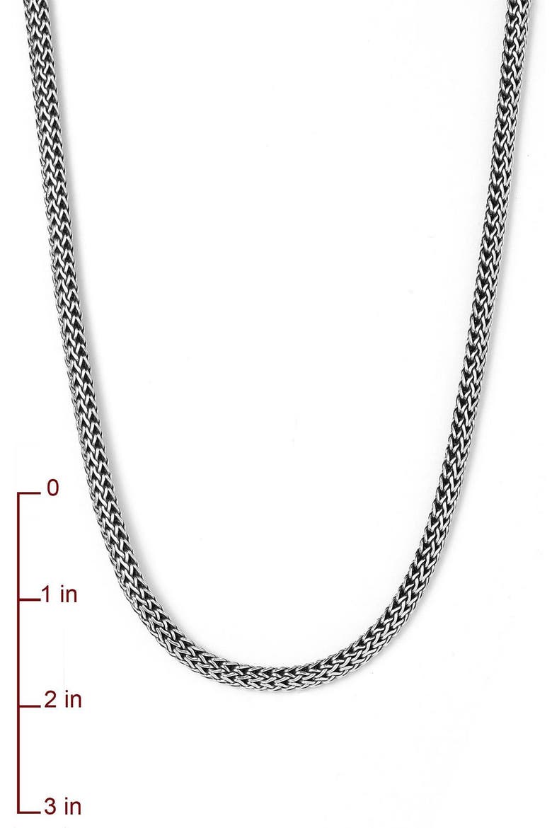 Icon Necklace, Sterling Silver, 5mm, Alternate, color, SILVER