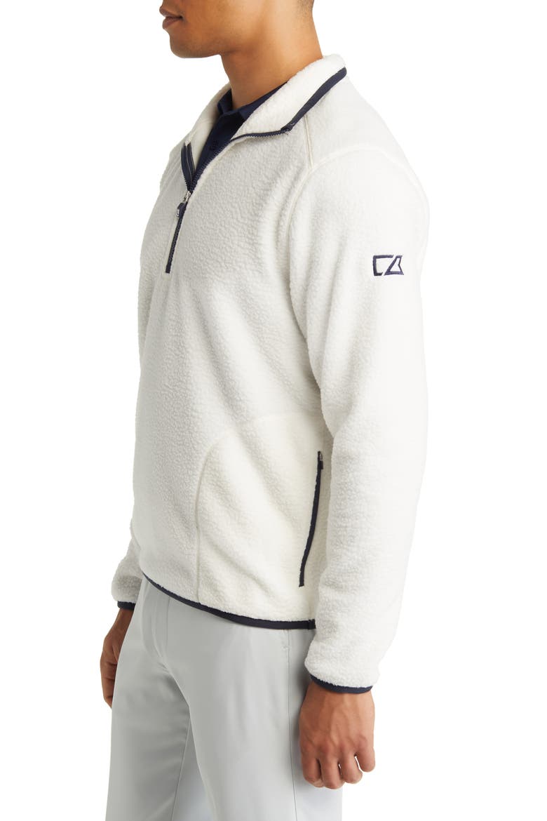 Cascade Fleece Pullover, Alternate, color, SHELL/ NAVY BLUE