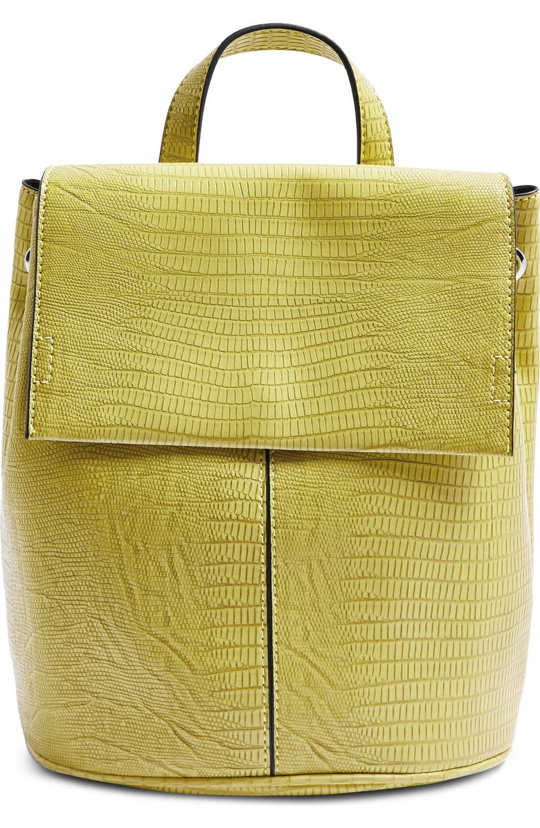 Topshop Ellis Flap Backpack, Main, color,