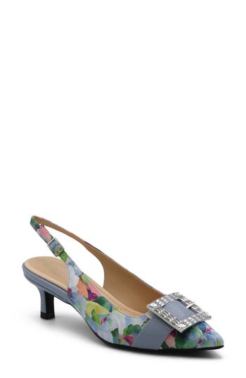 Adrienne Vittadini Sabia Slingback Pump In Blue Multi
