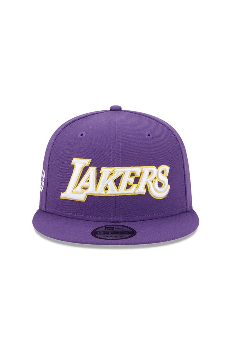Men's New Era Purple Los Angeles Lakers Jersey Hook Statement Edition 9FIFTY Snapback Hat, Alternate, color, Purple