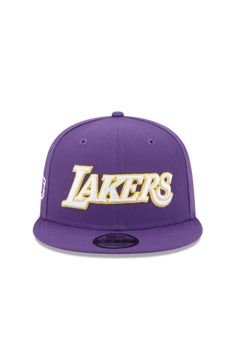 New Era Men
s New Era Purple Los Angeles Lakers Jersey Hook Statement Edition 9FIFTY Snapback Hat, Alternate, color, Purple