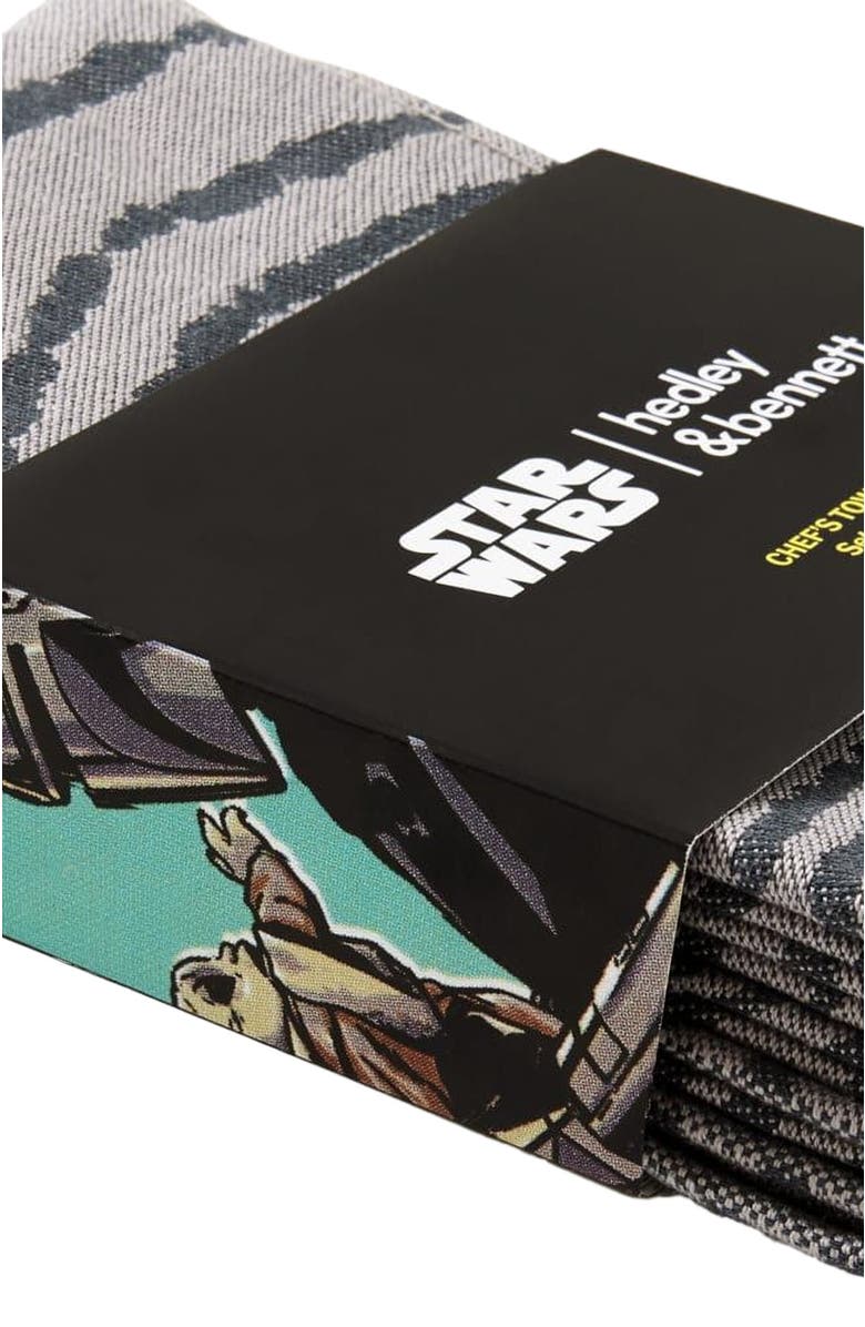 Hedley & Bennett STAR WARS Beskar Chef's Towels, Alternate, color, Char