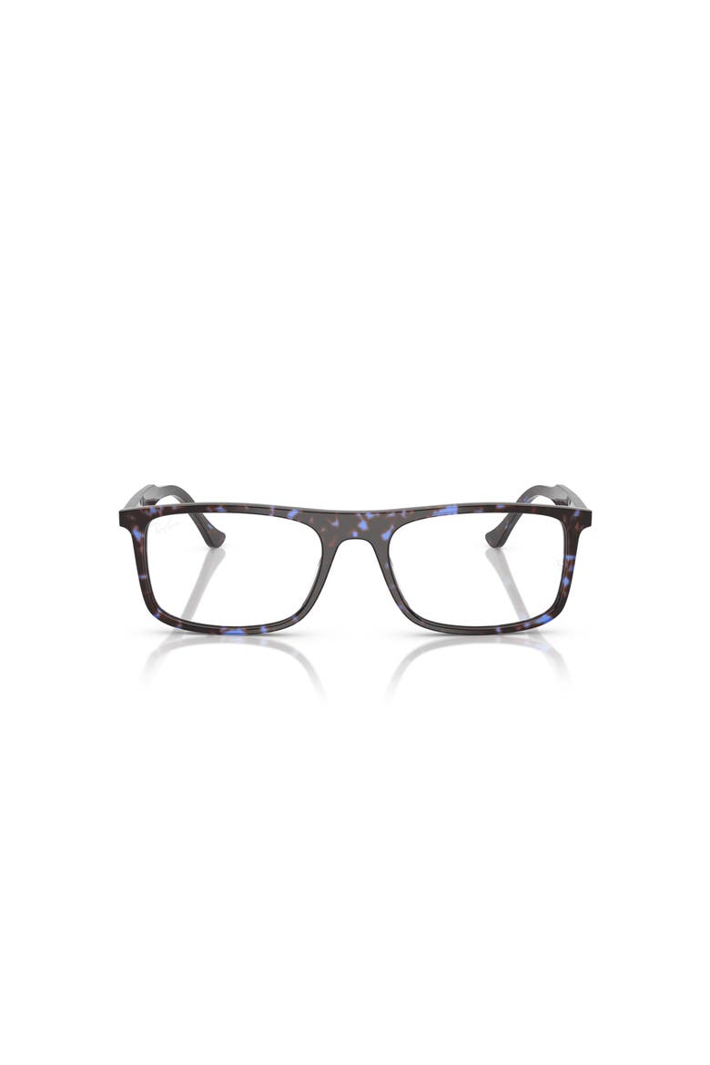 55mm Rectangle optical glasses, Alternate, color, Blue
