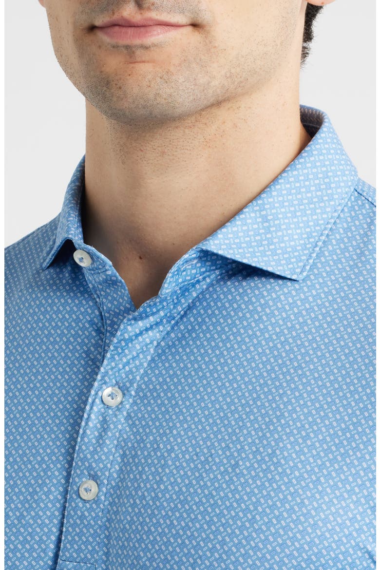 Ralph Geo Print Featherweight Performance Polo, Alternate, color, CARBON FIBER