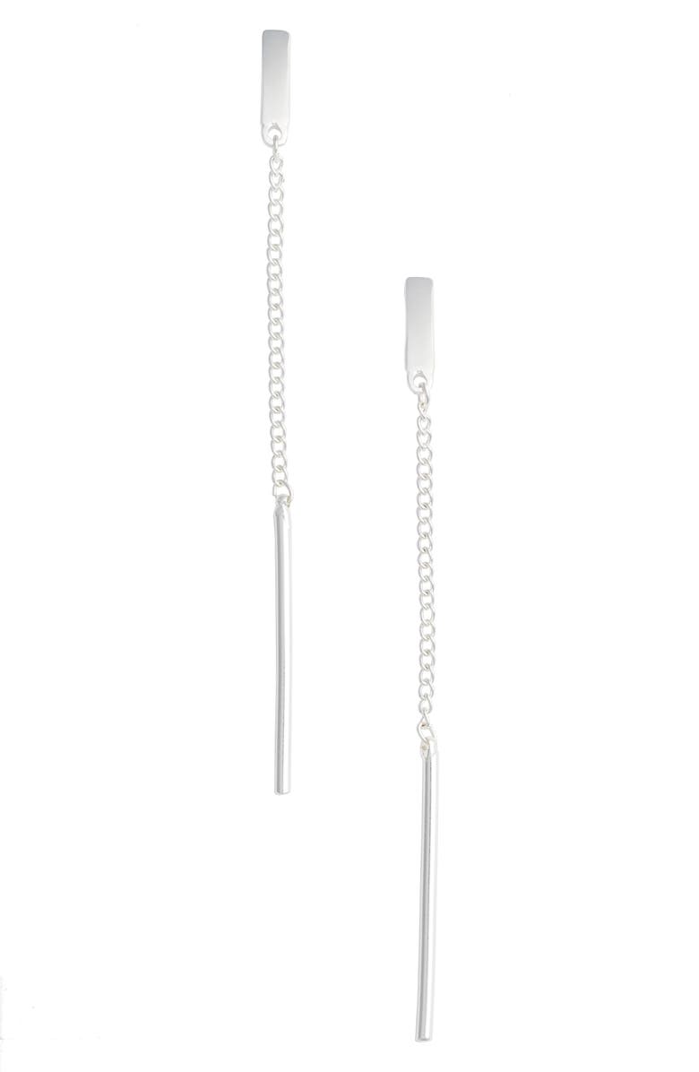 Karine Sultan Linear Earrings, Main, color, 