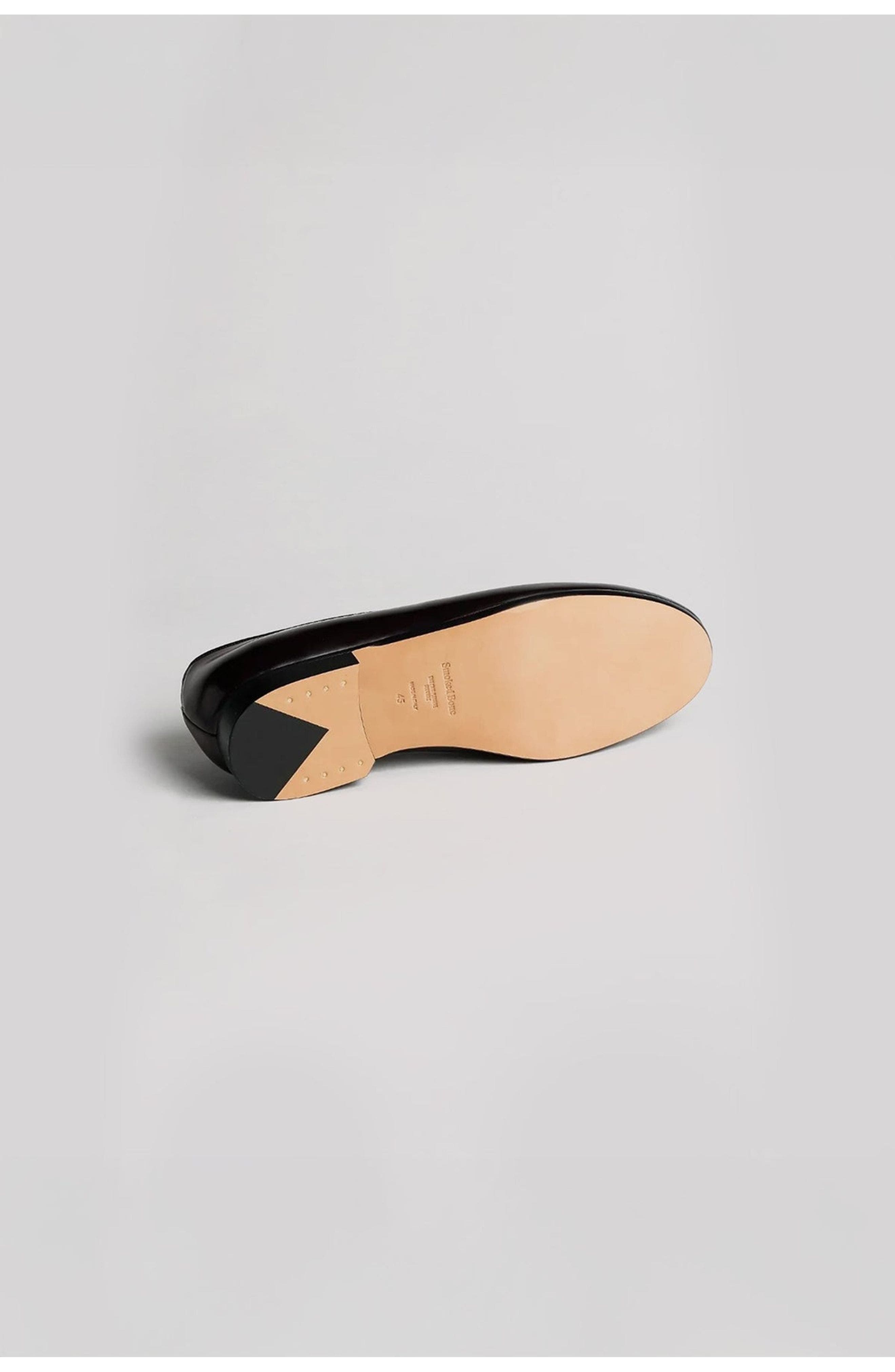 Smokedbone Crosby Abrasive Leather Slipper, Alternate, color, Black