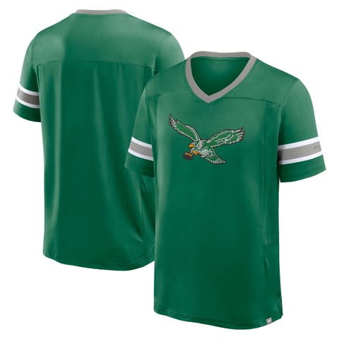 Men's Fanatics Kelly Green Philadelphia Eagles Hometown Premium Hashmark V-Neck T-Shirt