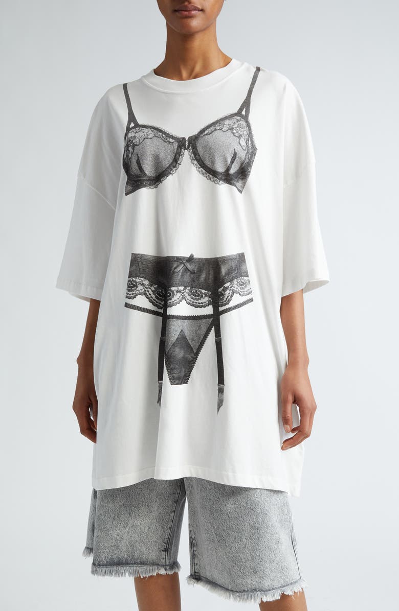 Vaquera Trompe l'Oeil Tall Cotton Graphic T-Shirt, Main, color,