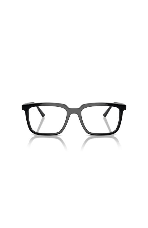Ray Ban Ray-ban 54mm Rectangle Optical Glasses In Black